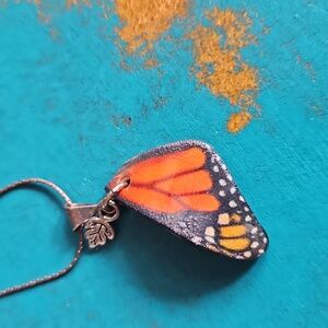 Monarch Butterfly Pendant Necklace